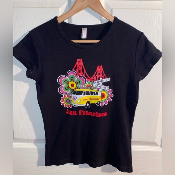 American Apparel Tops - Haight Ashbury San Francisco Short Sleeve Tshirt, Women’s Top L